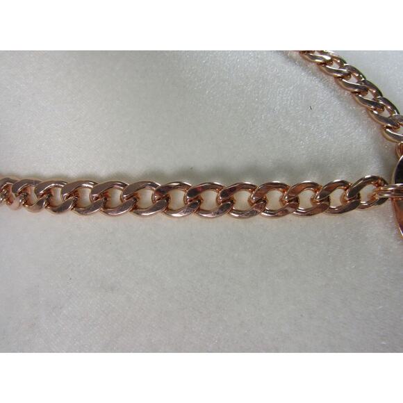 Fresh Gold Tone Starfish Rhinestone Pendant Chain Necklace 22" Oval Boho Ocean - Picture 4 of 6